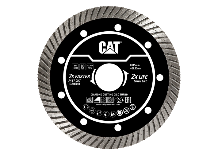 صينية ماسة CAT رخام Turbo مقفولة 4.5 بوصة