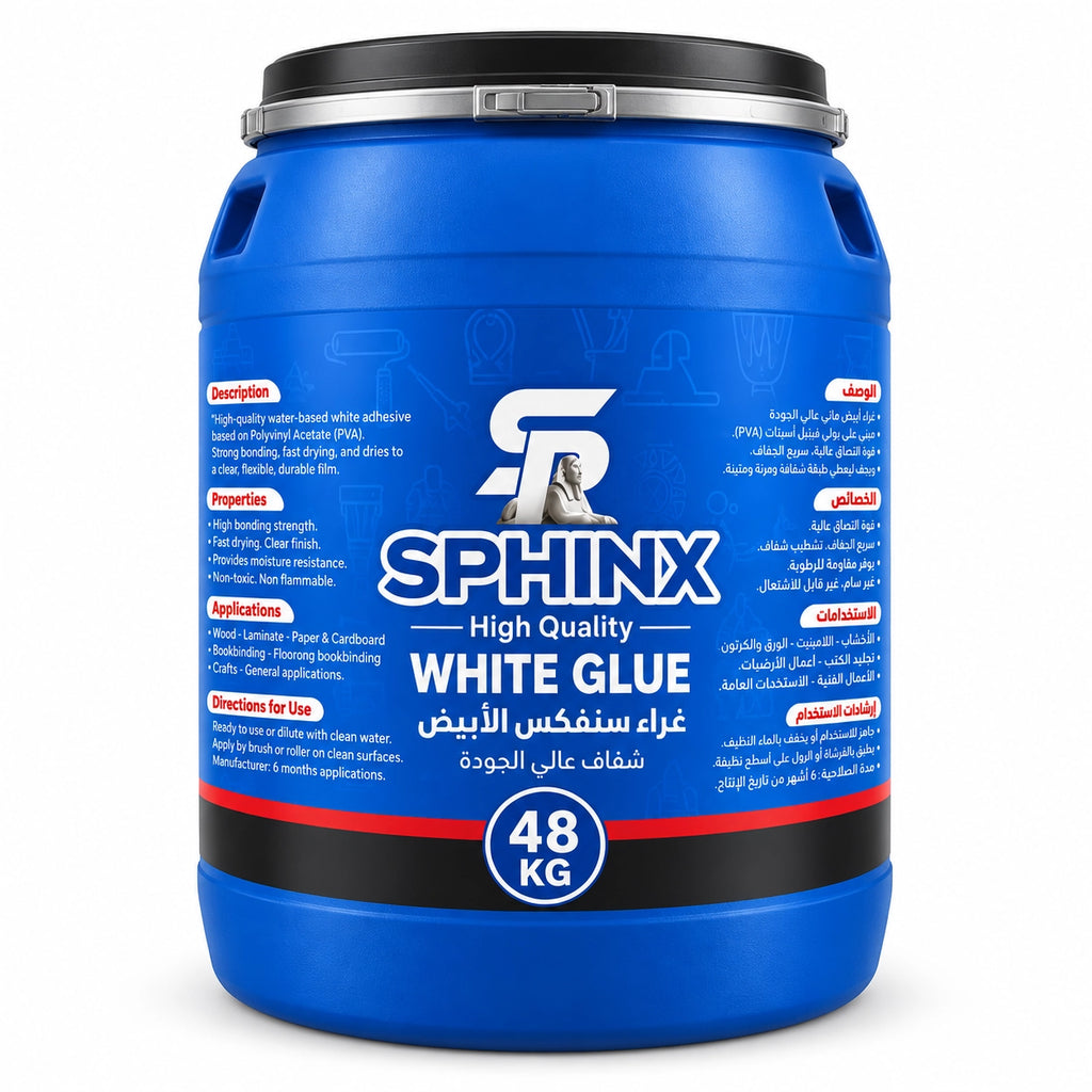 Sphinx High Viscosity PVAc White Wood Glue - غراء سفنكس أبيض عالي اللزوجة للأخشاب