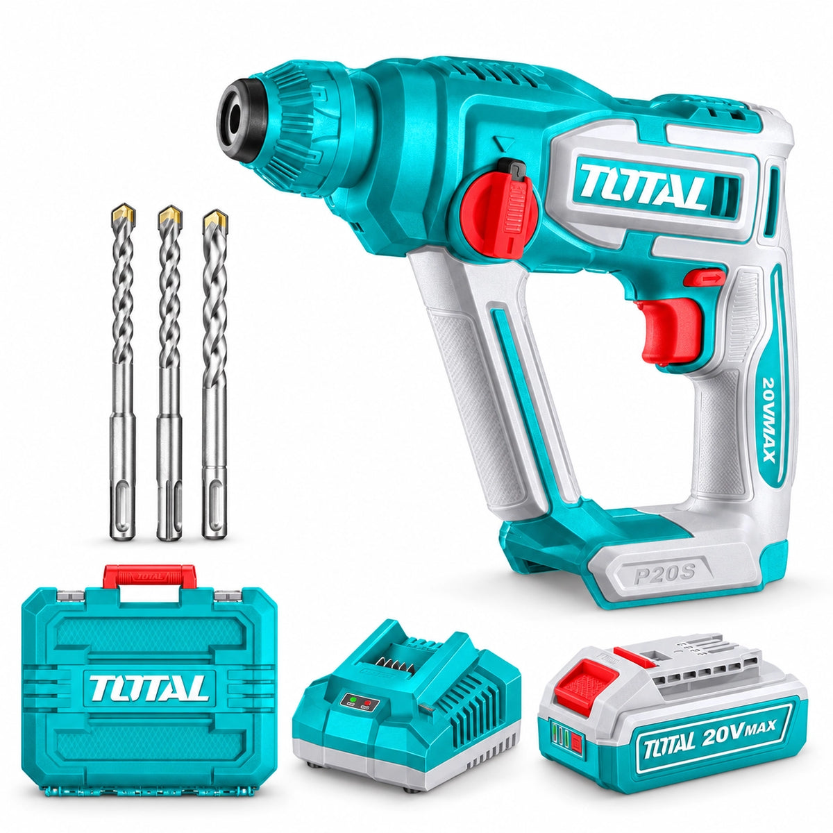 TOTAL TRHLI201681 Professional Tool - 4 هلتي 20 فولت 16 ملي توتال 1 بطاريه 2 امبير و شاحن توتال TRHLI201681