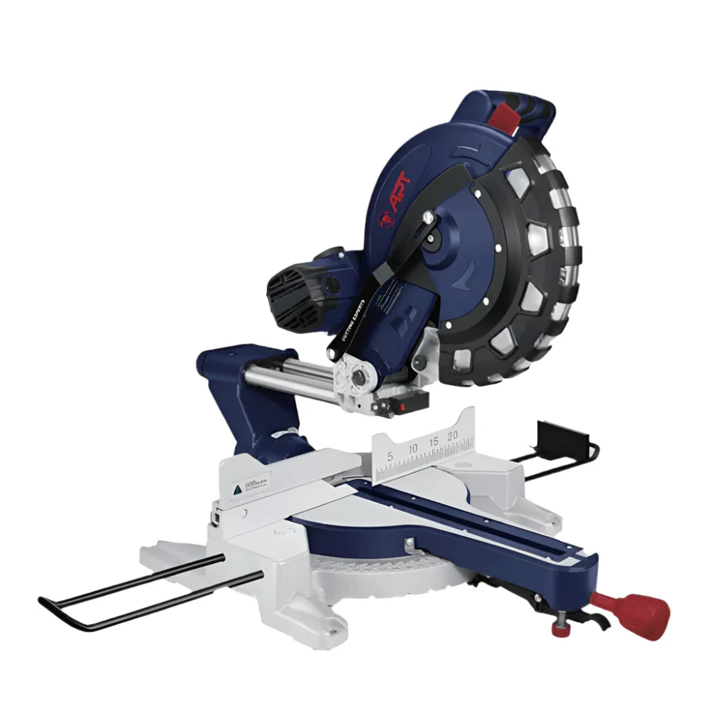 APT DW07755 Mitre Saw - ديسك قطعيه اي بي تي 2200 وات تلسكوبي ليزر سير زوايا 12بوصه موديل APT DW07755