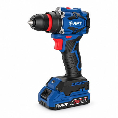 APT 9620611045225 Cordless Drill Driver - شنيور 10مم ظرف معدن 20 فولت 50 نيوتن/متر 2 بطاريه 2.0 امبير شنطهDW0611045-2.0x2BMC