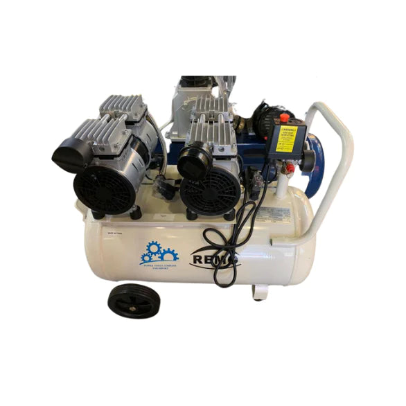 Remo 0078 Silent Air Compressor 50L 2×550W 204L/min - كمبروسر هواء ريمو كاتم صوت 50 لتر 2×550 وات