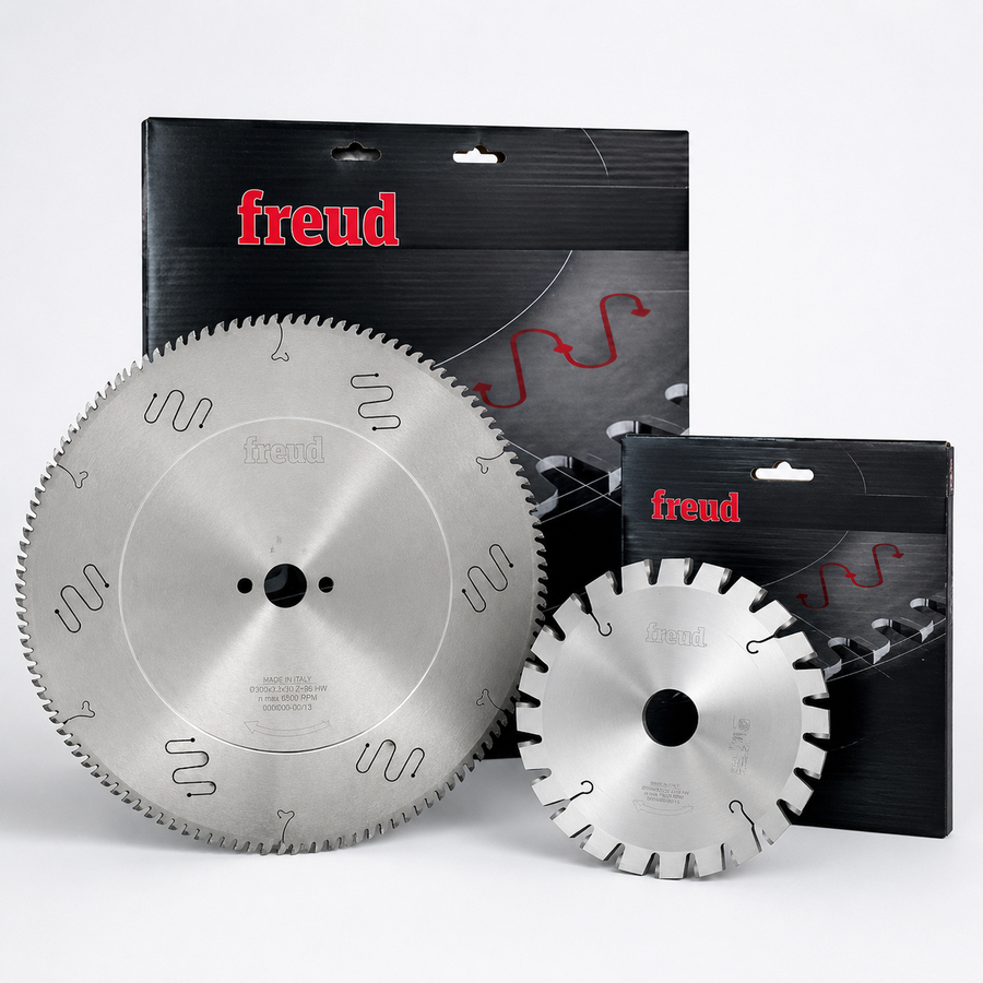 Freud Italian Cutting Machine Saw Blade Set 96T/24T - طقم سلاح ماكينة المقطع Freud إيطالي ديسك 96 سن ومحز 24 سن