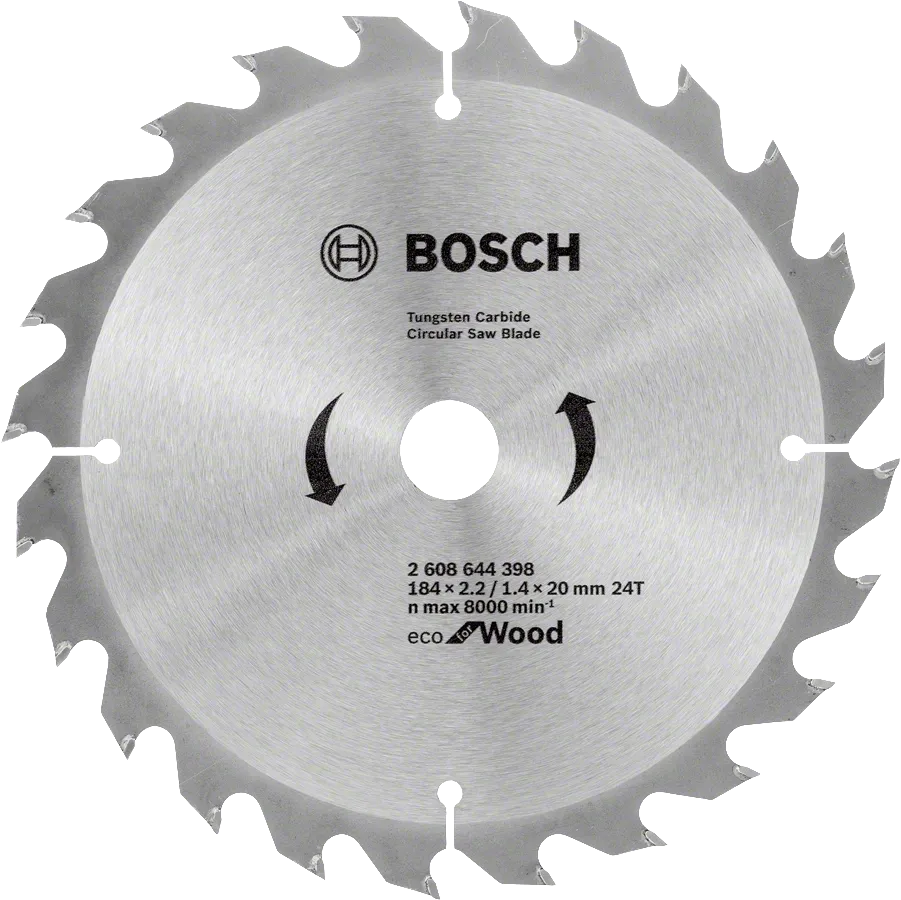Bosch ECO for Wood Circular Saw Blade 7.25 Inch 184mm for Hand-Held Saws - صينية منشار Bosch ECO للخشب 7.25 بوصة 184 مم