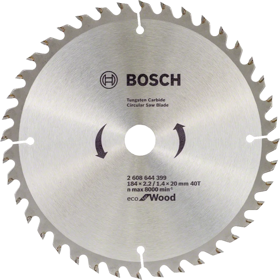 Bosch ECO for Wood Circular Saw Blade 7.25 Inch 184mm for Hand-Held Saws - صينية منشار Bosch ECO للخشب 7.25 بوصة 184 مم