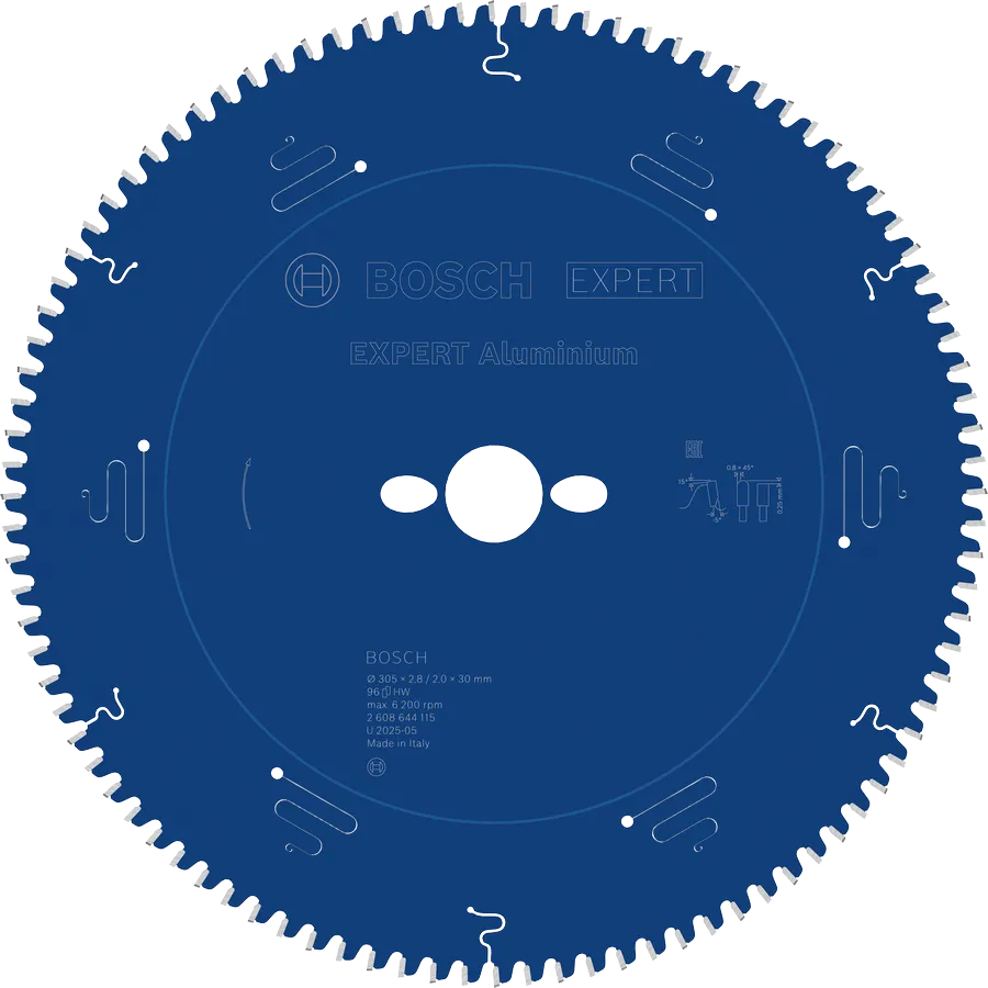 Bosch EXPERT Aluminium Circular Saw Blade 12 Inch 305mm 96T for Mitre Saws - صينية منشار Bosch EXPERT للألومنيوم 12 بوصة 305