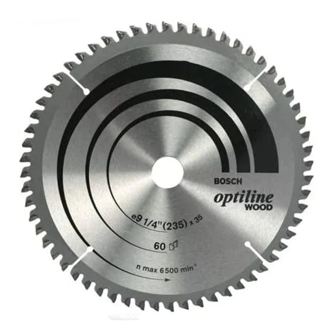 Bosch Optiline Wood Circular Saw Blade 9.25 Inch 235mm 60T - صينية منشار Bosch Optiline للخشب 9.25 بوصة 235 مم 60 سن