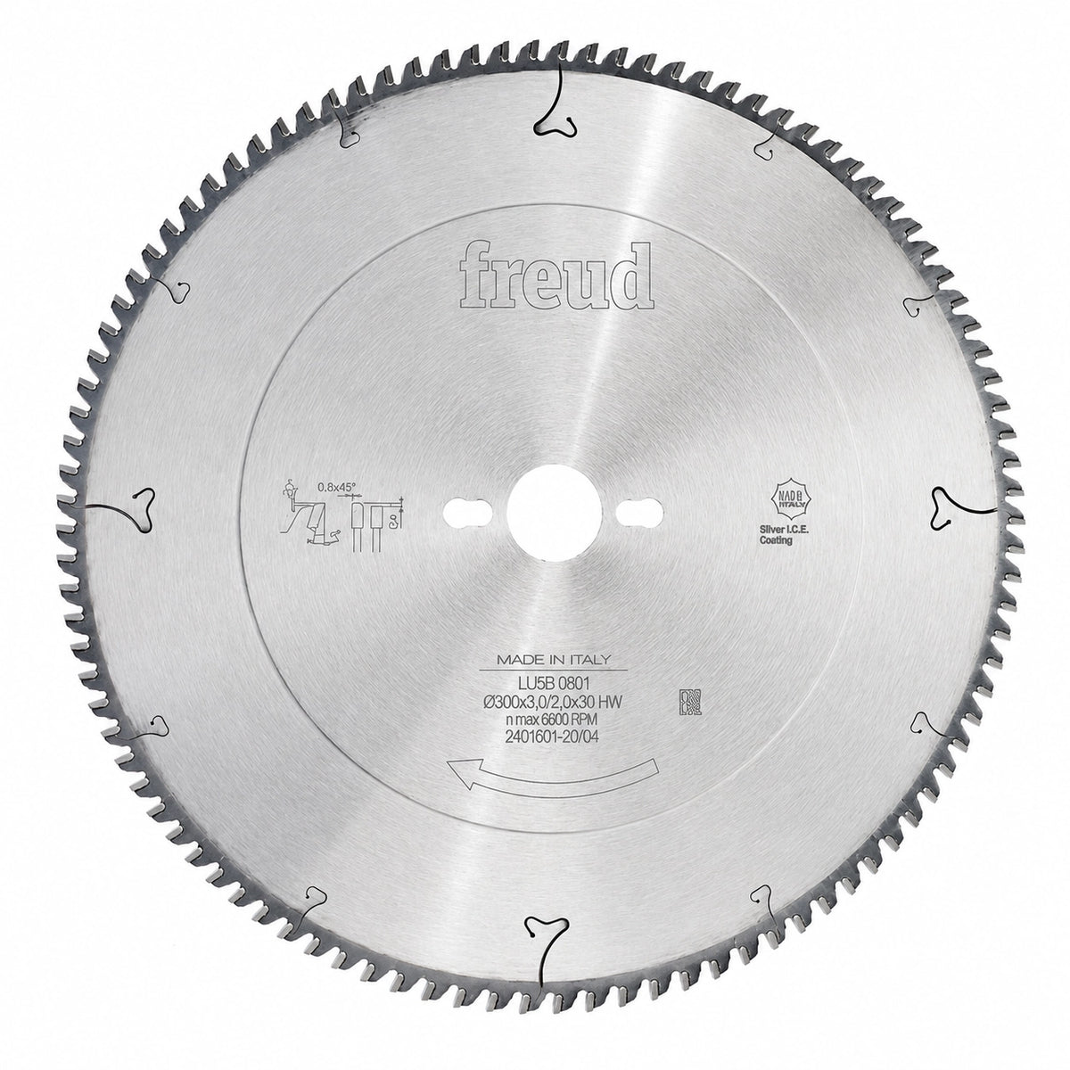 Freud LU5B 0801 Aluminium Circular Saw Blade 12 Inch 300mm 96T - صينية منشار Freud للألومنيوم 12 بوصة 300 مم 96 سن