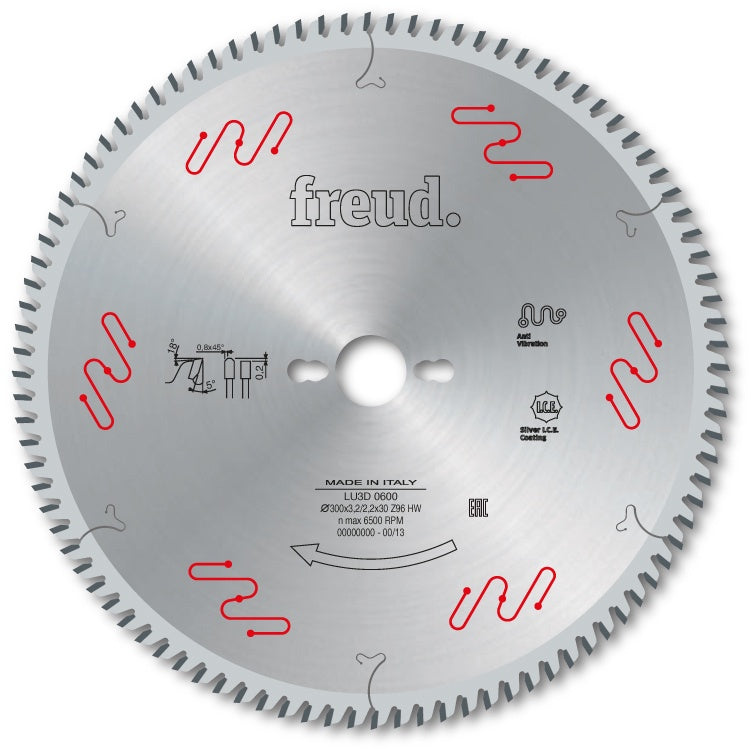 Freud Wood Circular Saw Blade 12 Inch 300mm 96T - صينية منشار Freud للخشب 12 بوصة 300 مم 96 سن
