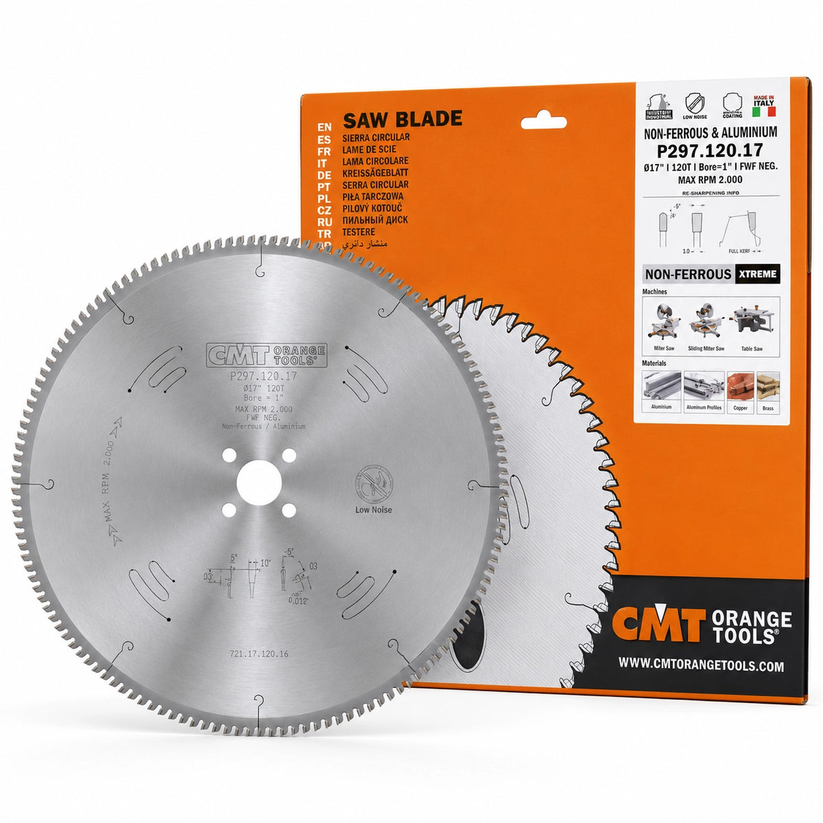 Aluminium Circular Saw Blade 17 Inch 120T - شفرة تقطيع ألومنيوم 17 بوصة 120 سن