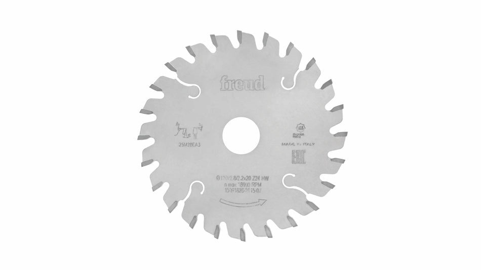 Freud LI25M31BC3 Scoring Circular Saw Blade 100mm 20T - صينية محز Freud قطر 100 مم 20 سن للألواح الملبسة