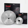 Freud Panel Saw Blade Set 300mm 96T + Scoring Blade 100mm 20T - طقم صواني Freud للبانل صو رئيسي 300 مم 96 سن + محز 100 مم 20